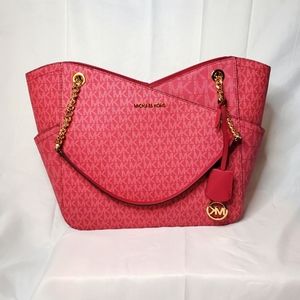 MICHAEL KORS Jet Set Large Logo Shoulder Bag